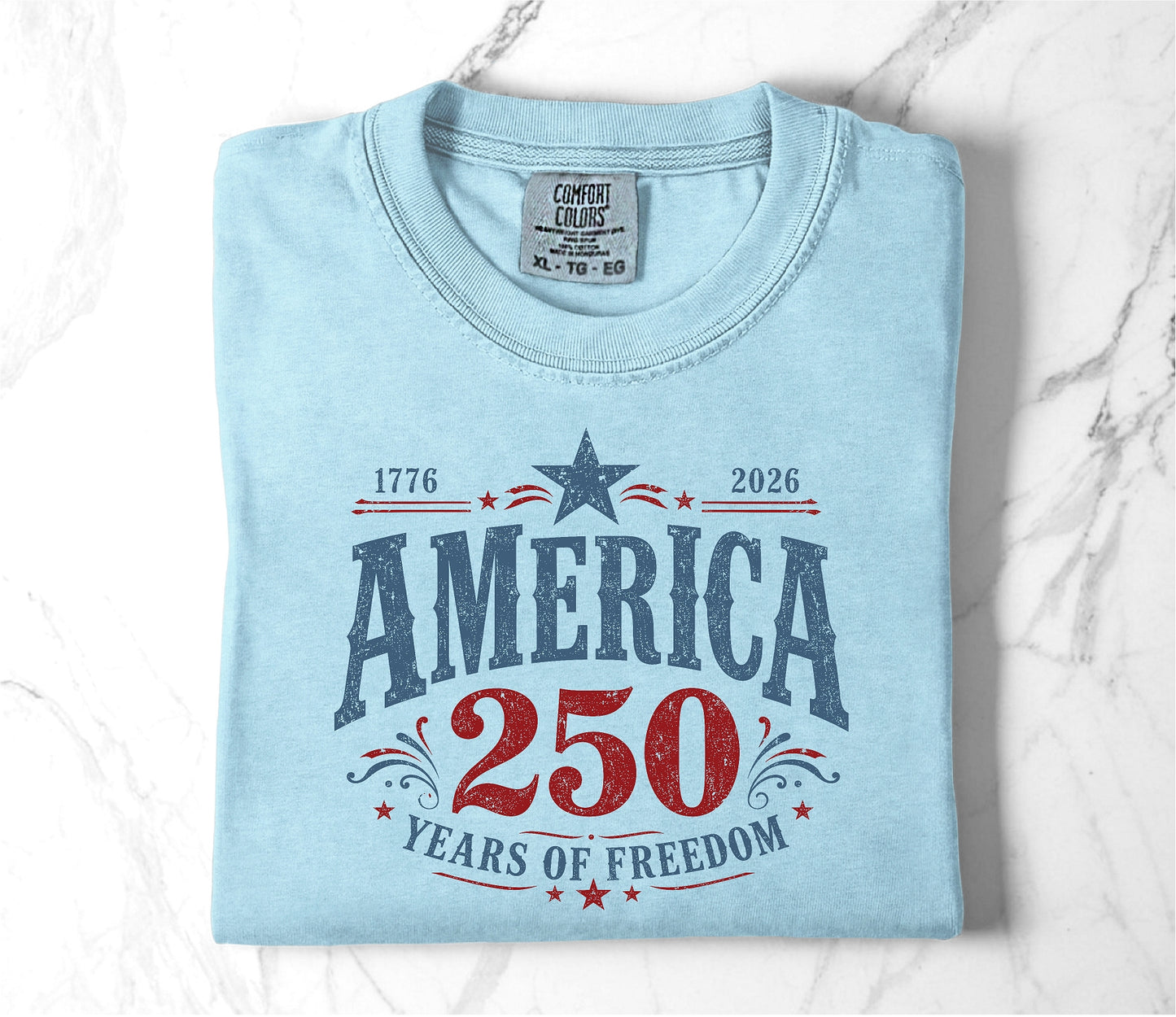 America 250 Years Unisex Garment-Dyed Heavyweight T-Shirt