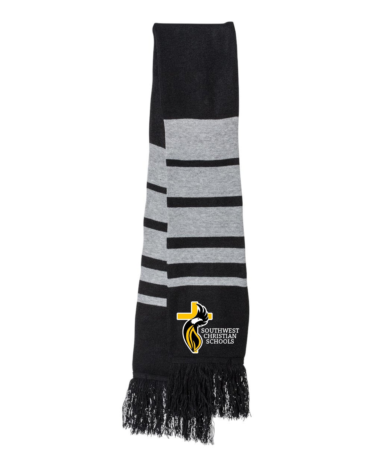 Scarf Black & Heather Gray