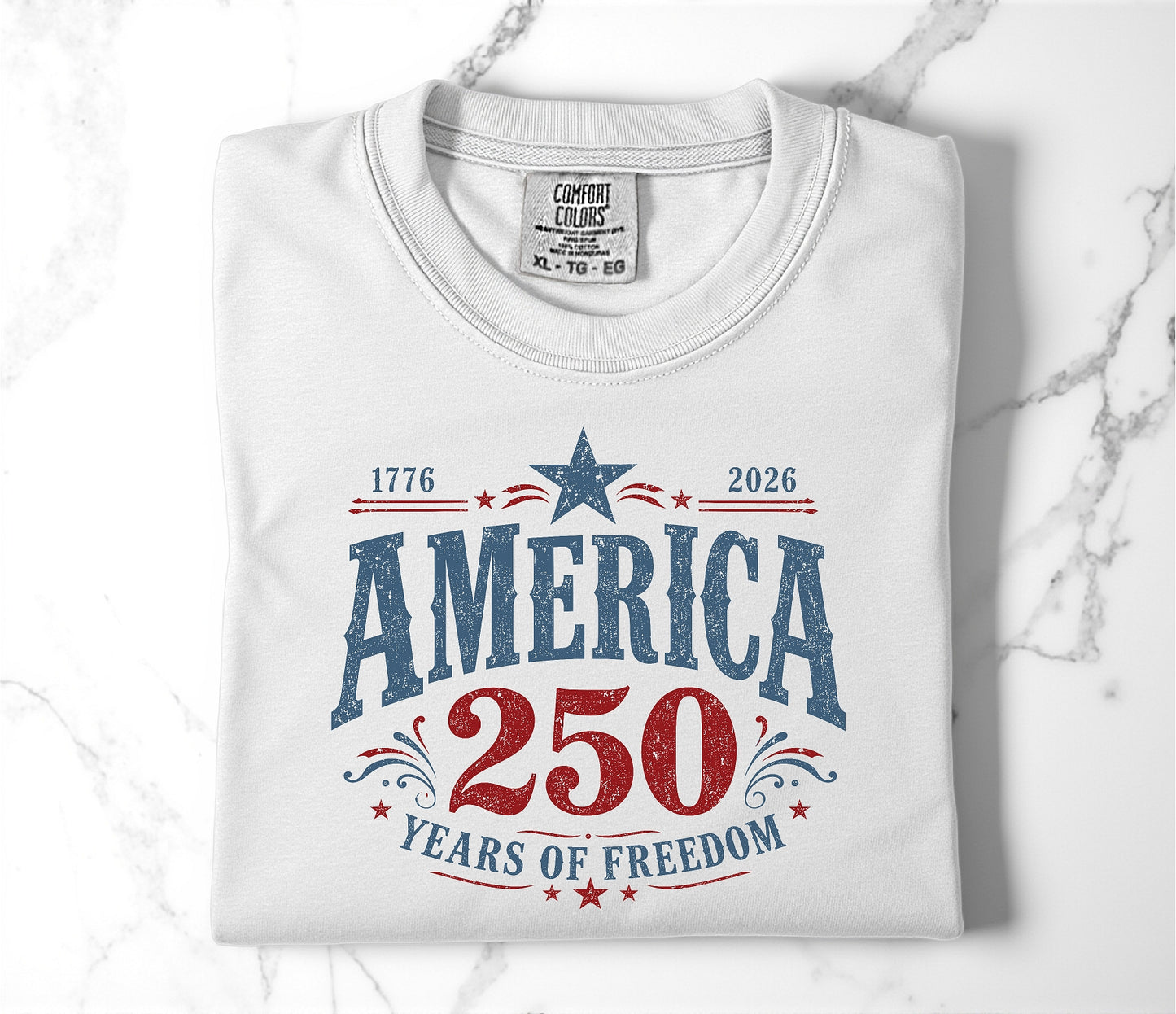 America 250 Years Unisex Garment-Dyed Heavyweight T-Shirt