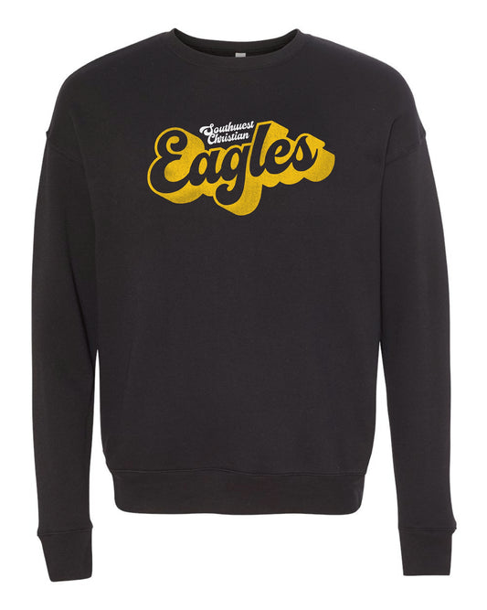 Bella Canvas Cursive Eagles Crew