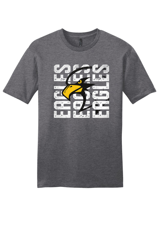 District 3 Eagles Text Short Sleeve