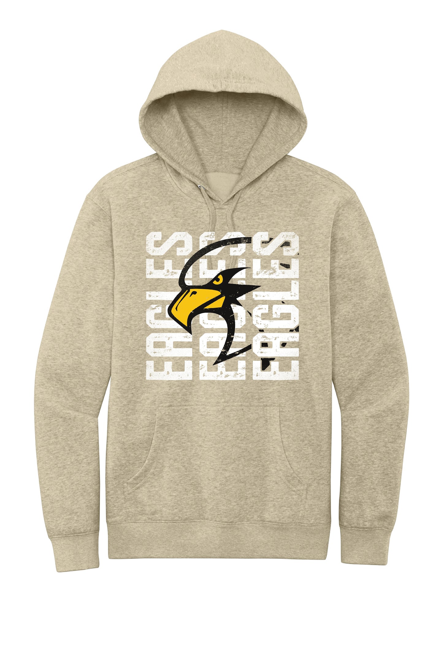 District 3 Eagles Text Oatmeal Hoodie