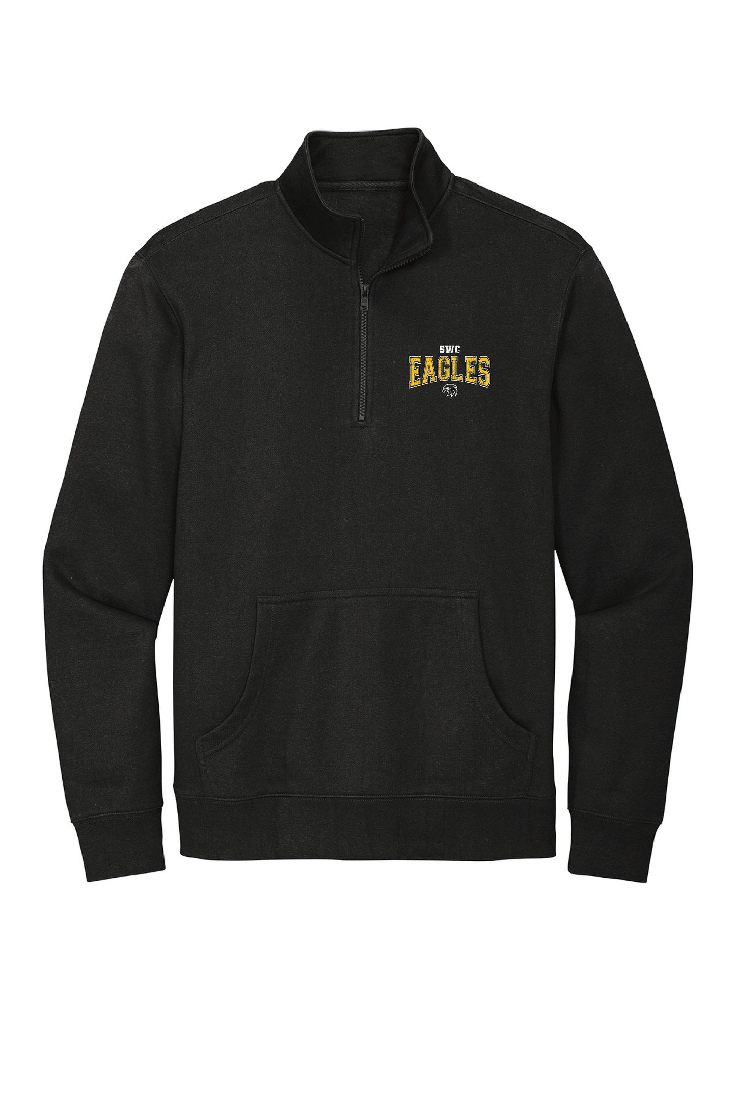 District Quarter Zip Eagles Black