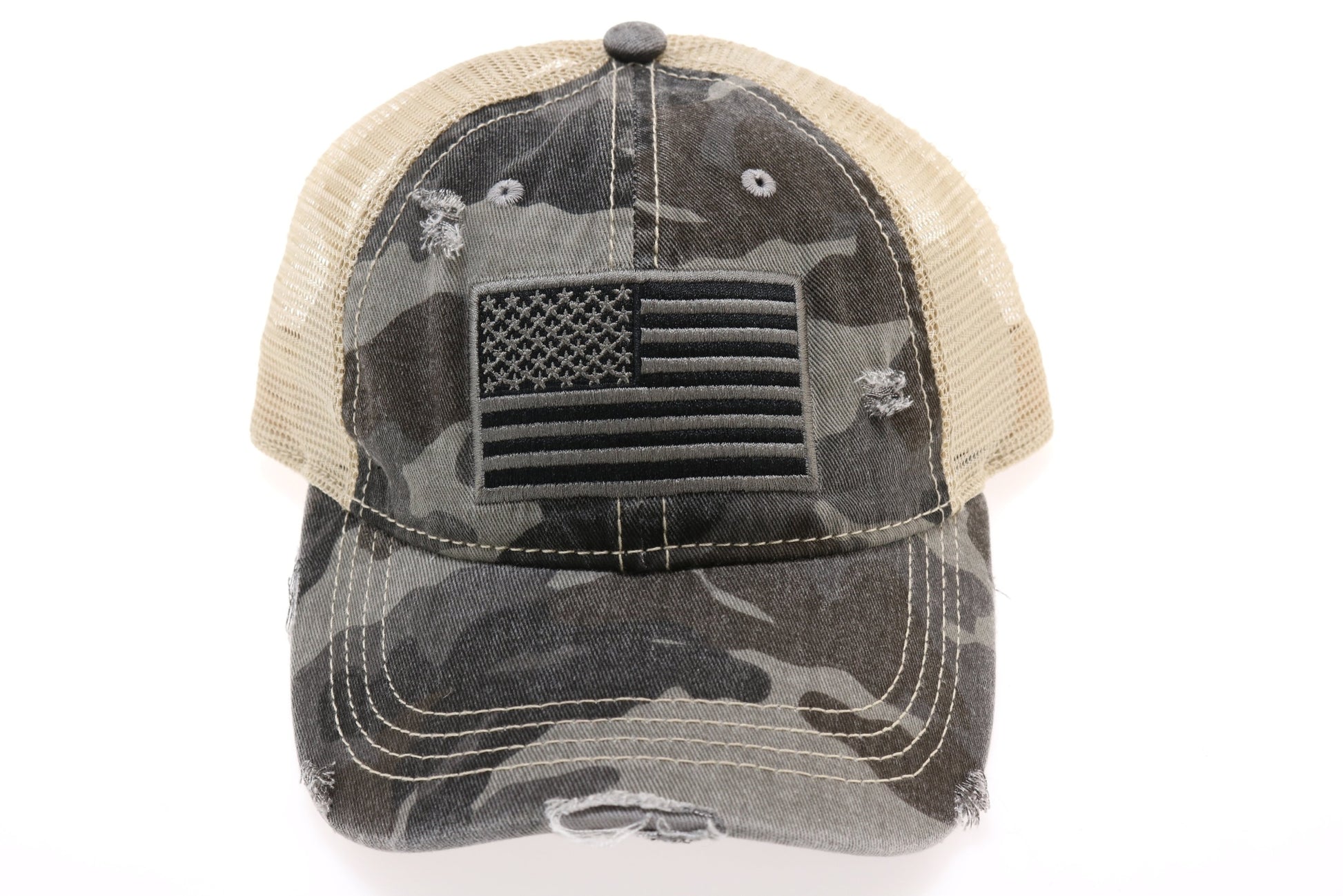 Camo FLAG Mesh Back Cap