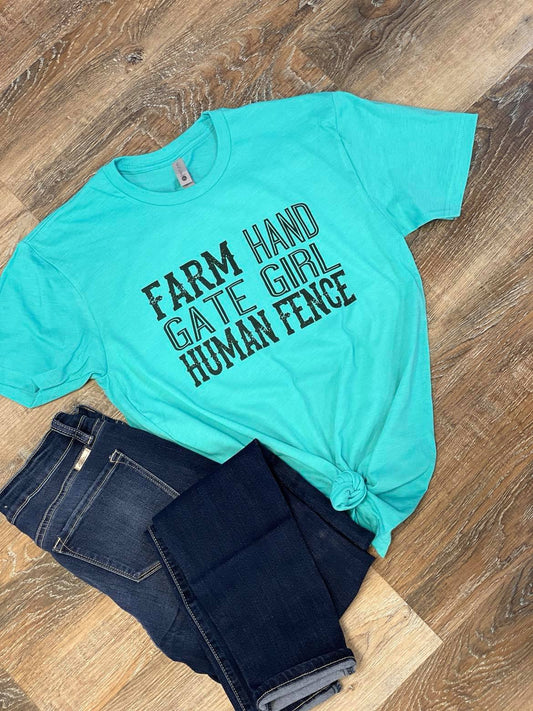 Farm hand, Gate girl, Human fence