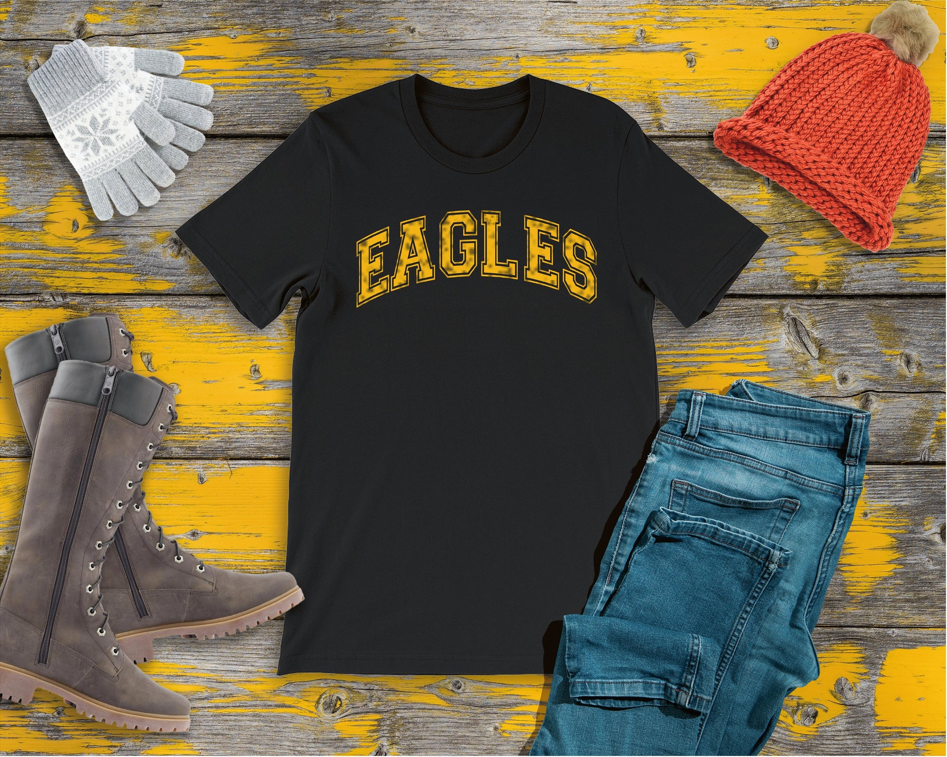 Eagles - black and gold