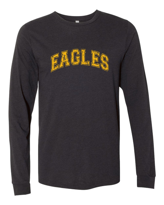 Eagles - black & gold - long sleeve