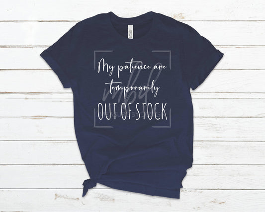 My patience are temporarily out of stock